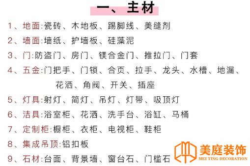 主材成本代购